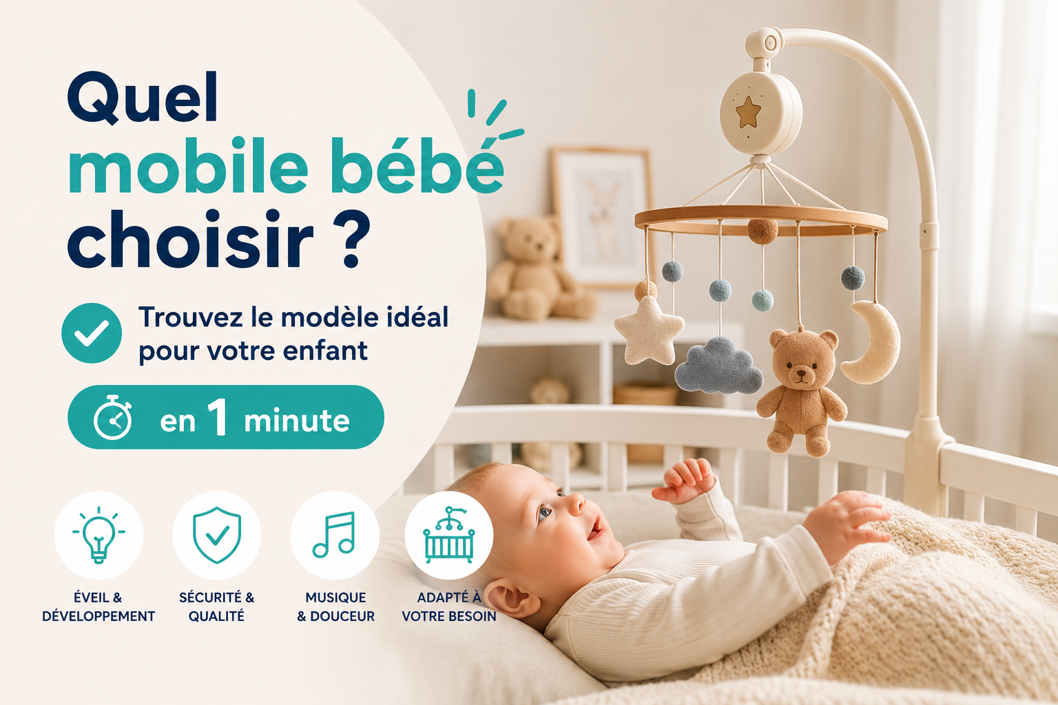 Quiz - Quel mobile bébé choisir Trouvez le modèle idéal pour votre enfant en 3 minute