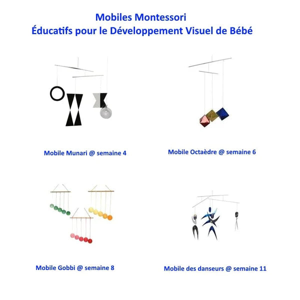 Lot de 4 Mobiles Montessori