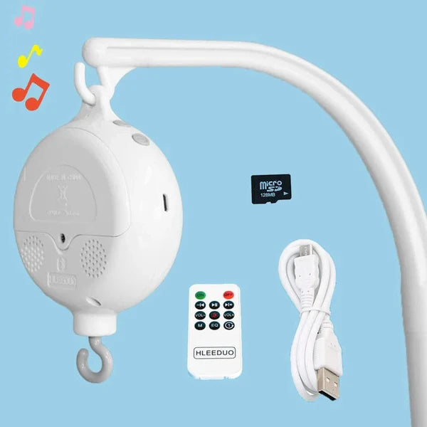 Boîte à Musique Télécommandé pour Lit Bébé